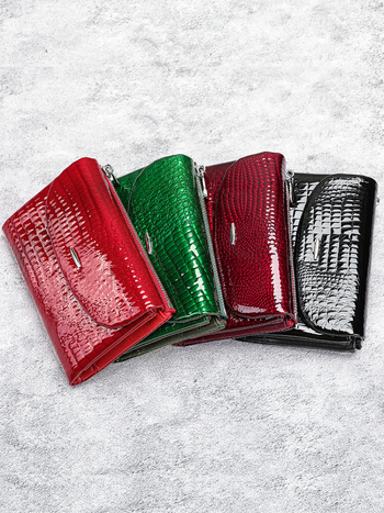 Marute ženski novčanik od prave kože – prvi sloj goveđe kože, otporan na habanje, Stil: osvježavajući i sladak, podstava poliester-pamučna