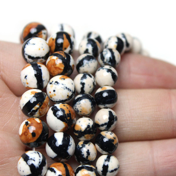 YOUTH CADENCE κυκλικές ελεύθερες χάντρες από πέτρα βροχής, επεξεργασμένες με τρίψιμο, κοπή και γυάλισμα, προέλευση Yiwu