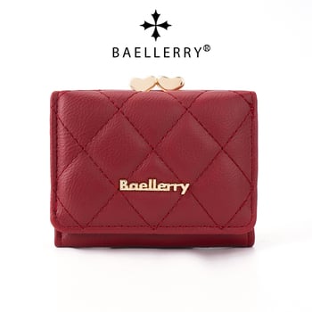 PU anyagú női rövid pénztárca, K-stílusú többkártyás rekesz, aprópénztartó, ultra könnyű, lopás elleni védelem