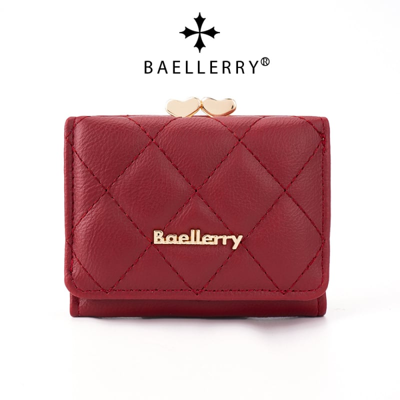 PU anyagú női rövid pénztárca, K-stílusú többkártyás rekesz, aprópénztartó, ultra könnyű, lopás elleni védelem