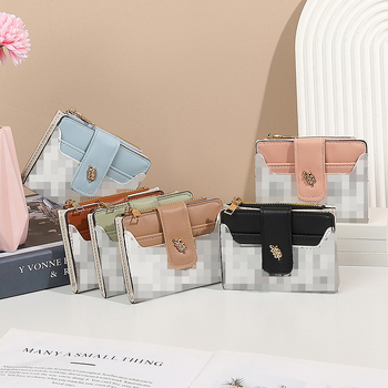 Női pénztárca PVC, anime minta, YAYING márka, nyár 2025, mindennapi használatra, érme zsebbel.