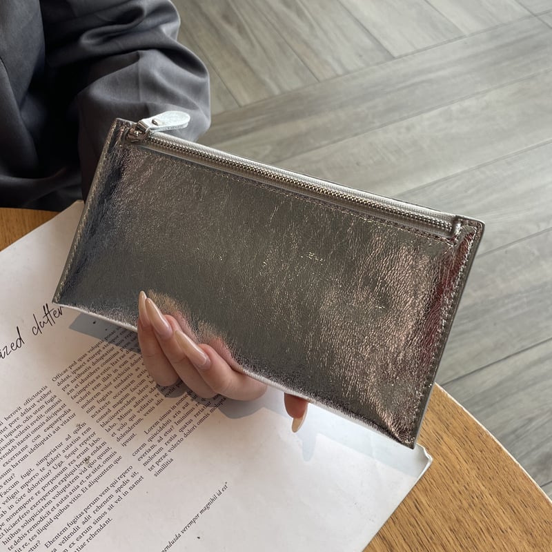 Admire Hosszú Női Pénztárca Valódi Bőrből Telefontokkal (Első Réteg Marhbőrből, Városi Minimalista Stílus, Egyszínű Mintázat, Belső Poliészter-Pamut Bélés)