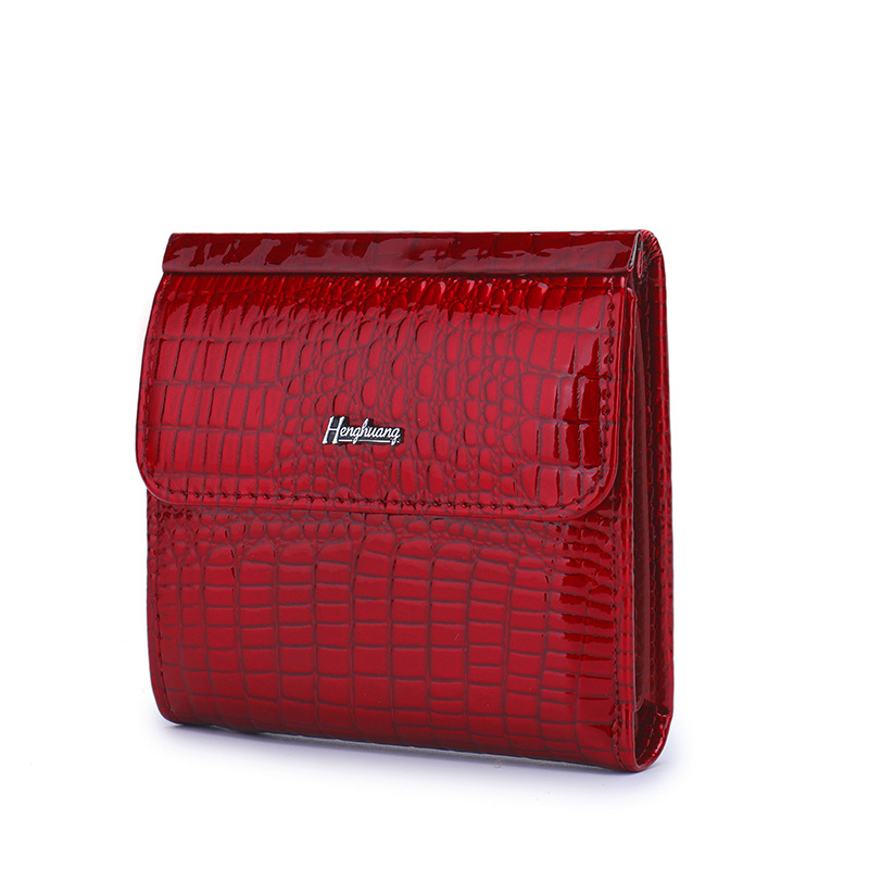 Μίνι πορτοφόλι για κάρτες από γνήσιο δέρμα HENGHUANG – δέρμα πρώτης στρώσης, επένδυση από γνήσιο δέρμα