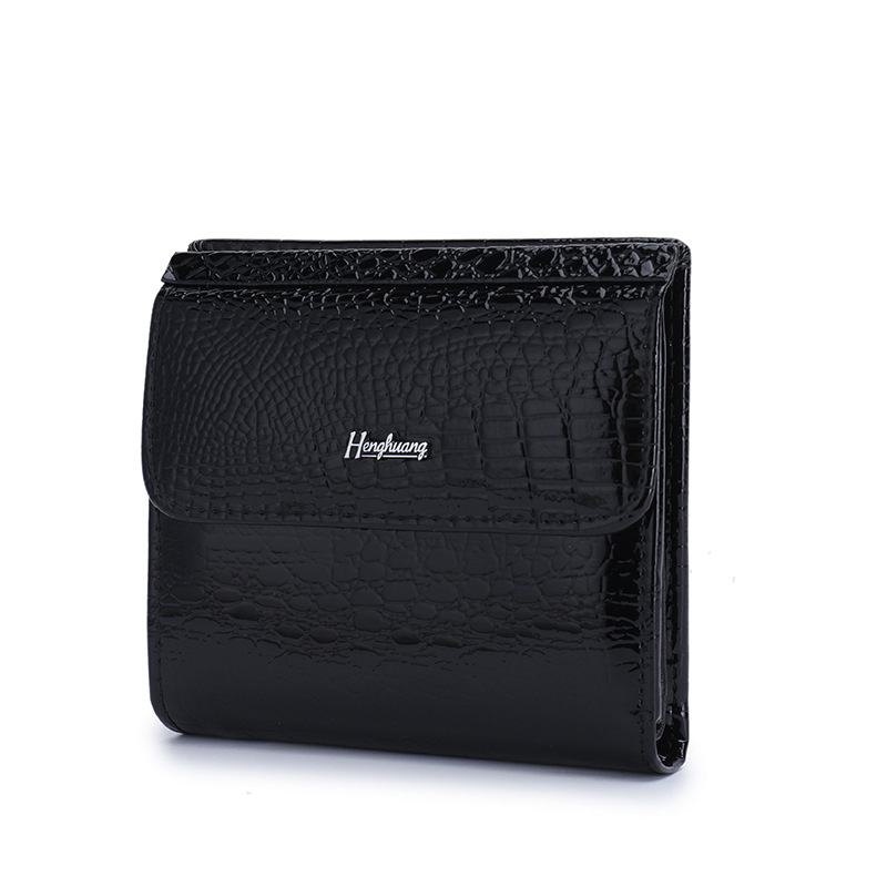 Μίνι πορτοφόλι για κάρτες από γνήσιο δέρμα HENGHUANG – δέρμα πρώτης στρώσης, επένδυση από γνήσιο δέρμα