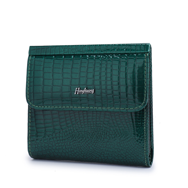 Μίνι πορτοφόλι για κάρτες από γνήσιο δέρμα HENGHUANG – δέρμα πρώτης στρώσης, επένδυση από γνήσιο δέρμα