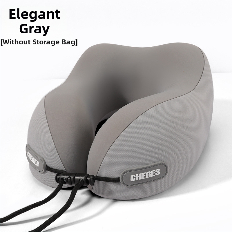Chegeshi U-formas ceļojumu kakla spilvens ar memory foam pildījumu, ārējais materiāls – sintētiskas šķiedras, vissezonu lietošanai, oriģinālais stils