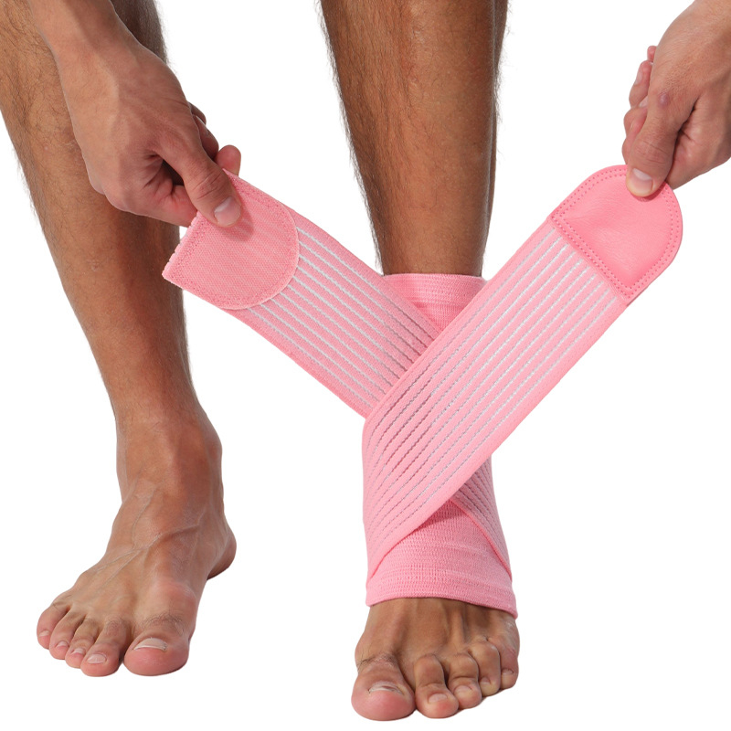 Плетен защитник за глезена за възрастни — антинавяхване, опора против падане, нейлонова материя, баскетболна защита за глезена с фитнес лента