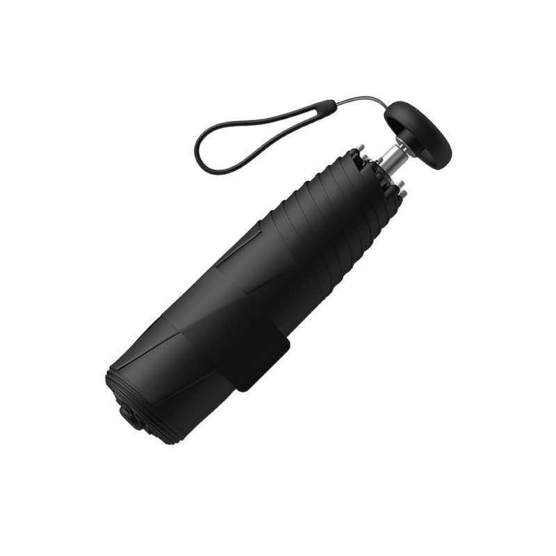 Olycat Ultra lengvas sulankstomas skėtis — UPF50+ UV apsauga, 8 pluošto skersinių rėmas, 210T Impact audinys, aliuminio strypas, plastikinė rankena, rankinis atidarymas ir uždarymas, 280 g