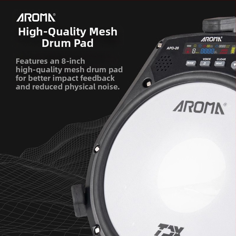 APD-20 Tichá bubnová podložka – ABS materiál, praktická podložka na bubny pre začiatočníkov, príslušenstvo od AROMA
