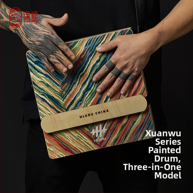 Lu ru Három az egyben boxdob – professzionálisan csomagolt utazófa dobf box, ülő dob