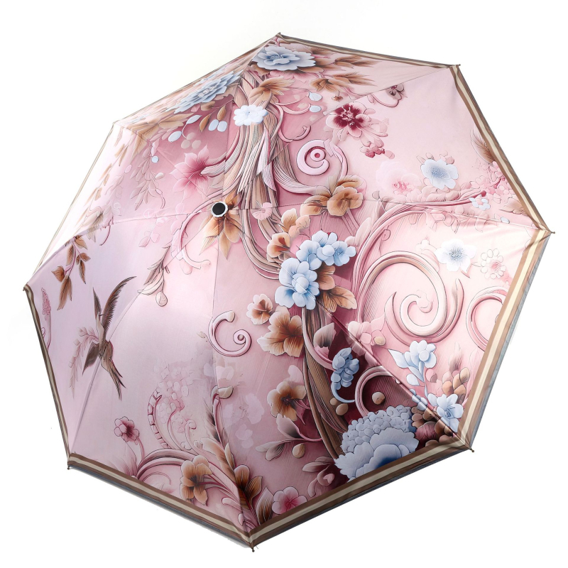 Kompaktinis saulės skėtis su 8 plieno rėmais, 190T audinys, UV apsauga UPF 50+, logotipo spauda