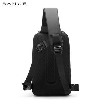 BANGE Мъжка гръдна чанта през рамо – Casual Travel стил, Oxford Cloth, Wear-Resistant и Load Reduction, 11-инчов лаптоп, FW228