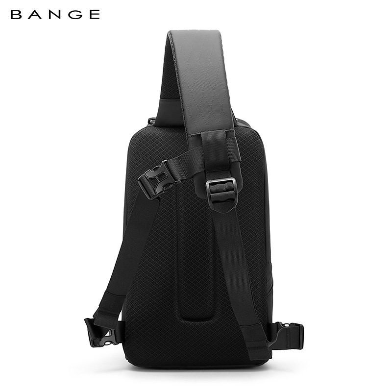 BANGE Férfi mellényes oldaltáska – Casual Travel, Oxford Cloth anyag, kopásálló és terheléscsökkentő funkció, 11 hüvelykes laptop befogad, kód FW228