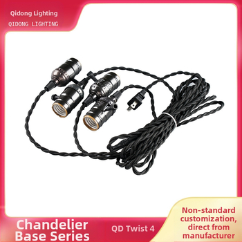 Kabel lampe s okretnim prekidačem, 110-250V, 4A, pleteni kabel + metal + plast, otporan na 210°C
