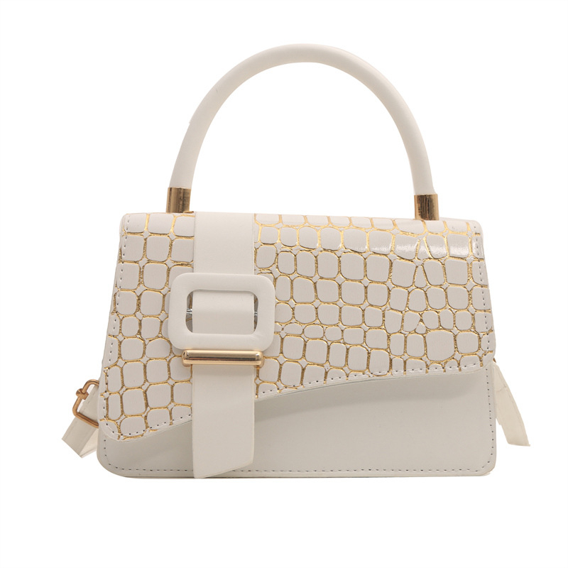 Női PU válltáska, utcai stílus, kis négyzet alakú táska, függőleges négyszögletes forma, fedél típusú nyitás