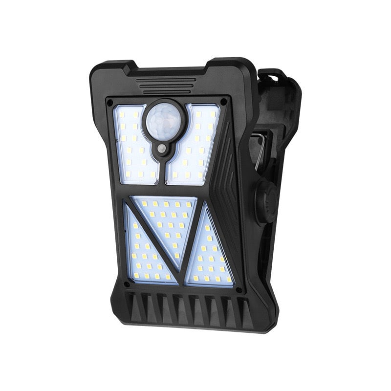 Соларна външна LED стенна лампа с детектор за движение за двор и градина