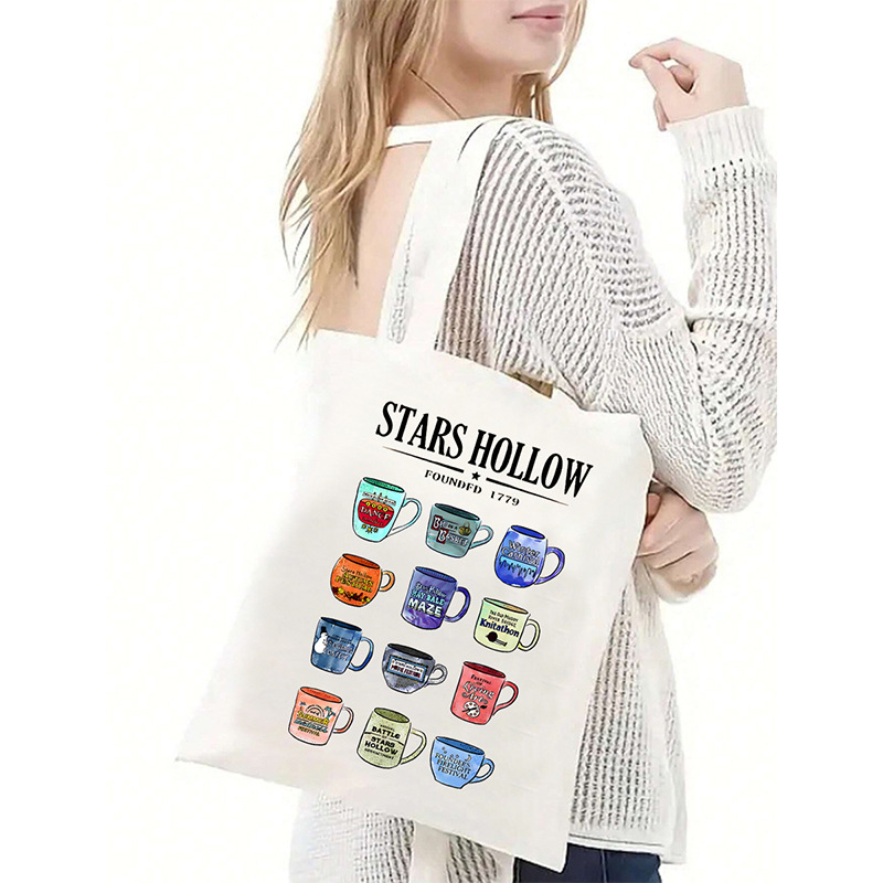 Audinio Tote rankinė moterims, pečių rankinė, didelė talpa, kasdieniniam naudojimui, šilumos perdavimo logotipo spauda