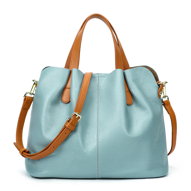 WESTAL keresztpántos táska első réteg marhabőrből, vízszintes négyzetes formájú, nyitott felső