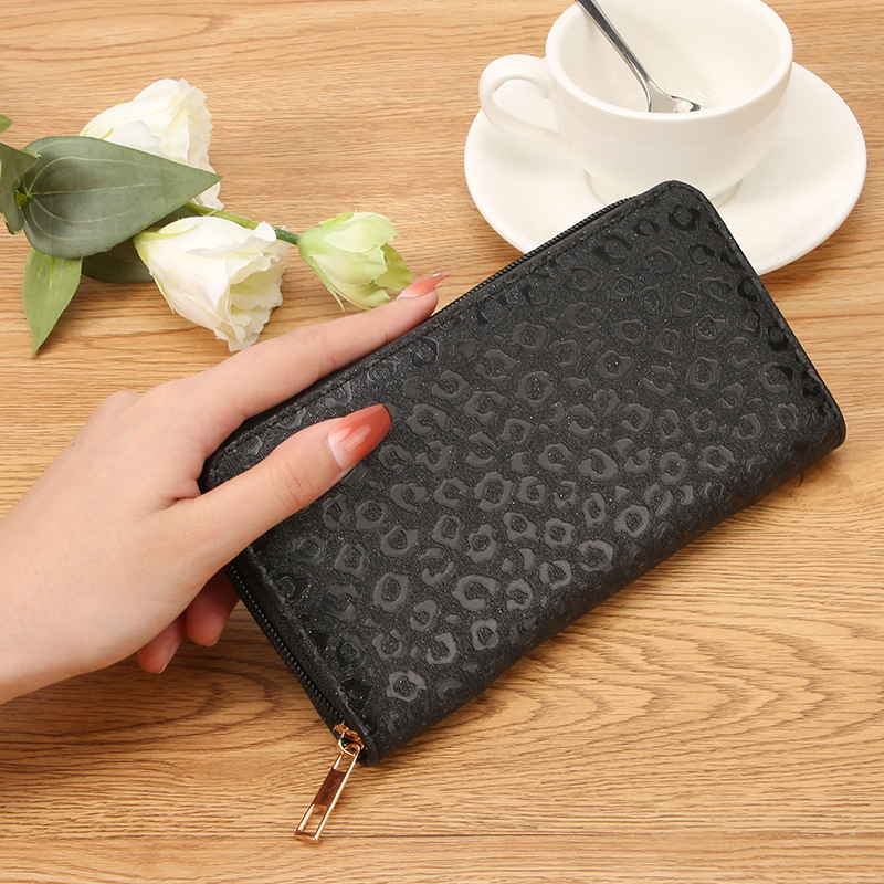 JIANGBAO Dugi ženski novčanik na zip od PU, s pretincima za kartice, clutch torba, novčanik velike kapacitete za kovanice, može stati mobitel (Geometrijski uzorak · PU materijal · Podstava od poliestera · Značka: JIANGBAO)
