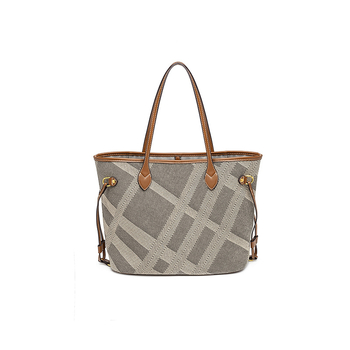 Vászon Tote táska utcai stílusban, horizontális négyzet alakú forma, belső bélés: szintetikus bőr