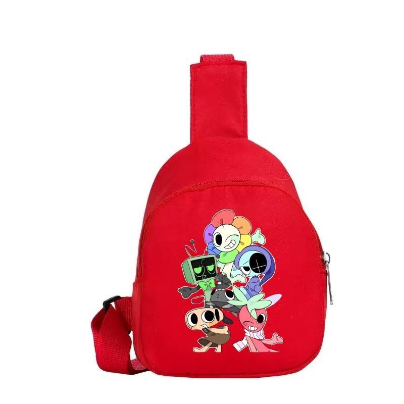 Maza kanvasmaisņa ar plecu siksnu – anime motīvs, viegls, universāls, ikdienas lietošanai, sākumskolai