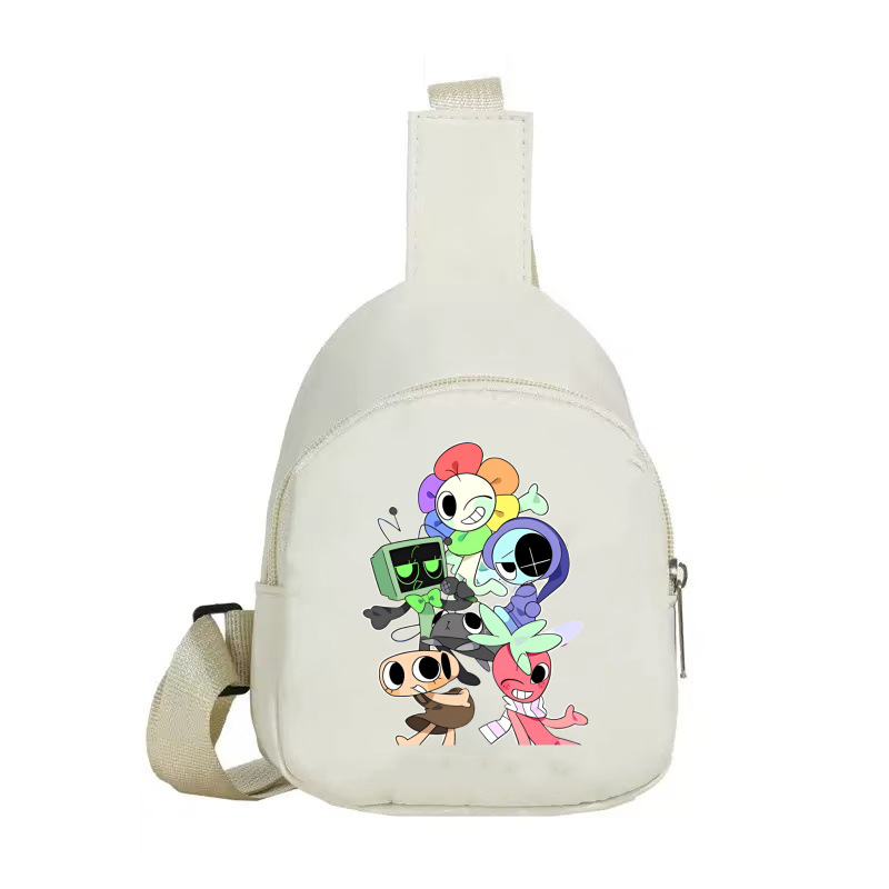 Maza kanvasmaisņa ar plecu siksnu – anime motīvs, viegls, universāls, ikdienas lietošanai, sākumskolai