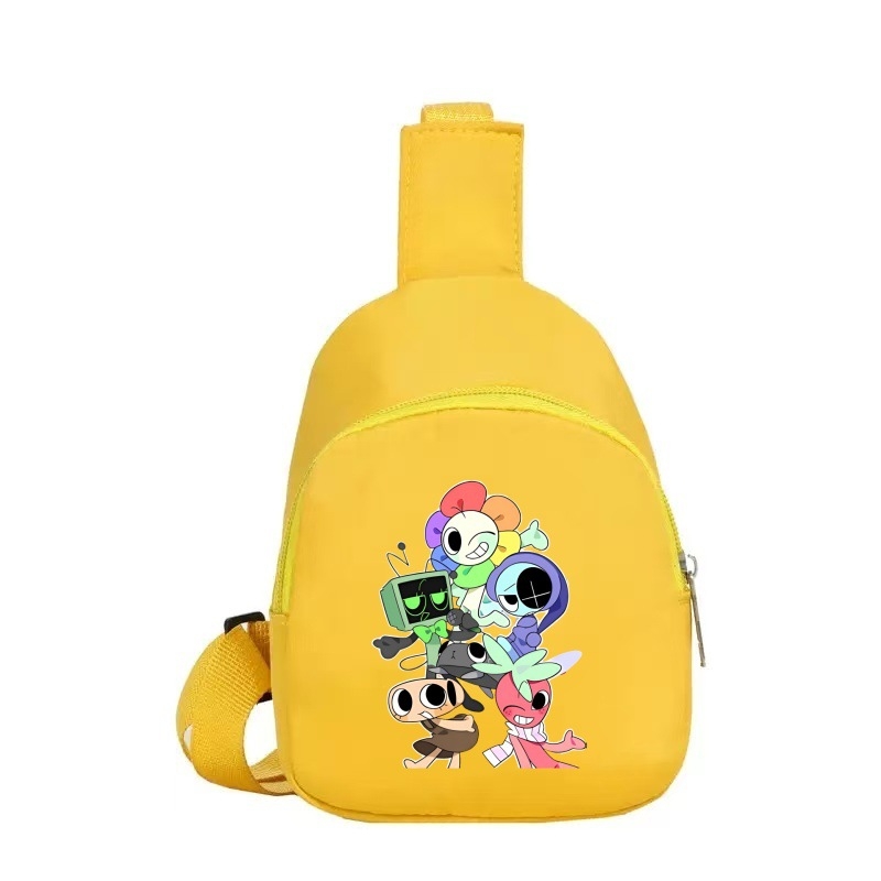 Maza kanvasmaisņa ar plecu siksnu – anime motīvs, viegls, universāls, ikdienas lietošanai, sākumskolai