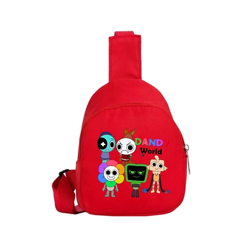 Maza kanvasmaisņa ar plecu siksnu – anime motīvs, viegls, universāls, ikdienas lietošanai, sākumskolai