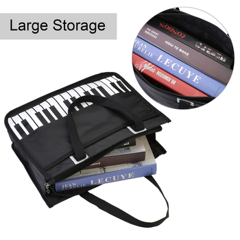 Чанта за музикални ноти и пиано клавиатура, PUNK MG-352B, водоустойчива Oxford материя, 420 отделения, възможност за печат на лого и персонализиране