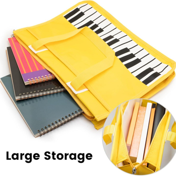 Чанта за музикални ноти и пиано клавиатура, PUNK MG-352B, водоустойчива Oxford материя, 420 отделения, възможност за печат на лого и персонализиране