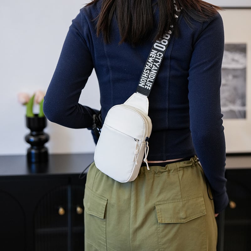 Midronya Universāla krūšu crossbody soma – Oxford audums, rāvējslēdzējs, mobilā tālruņa kabata