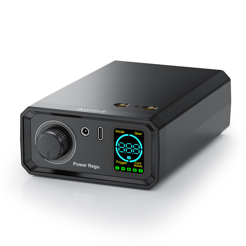 Nešiojamas taškinės suvirinimo įrenginys Ni plokštėms 18650 – baterijų maitinimas, 5V įvestis, automatinis/rankinis valdymas