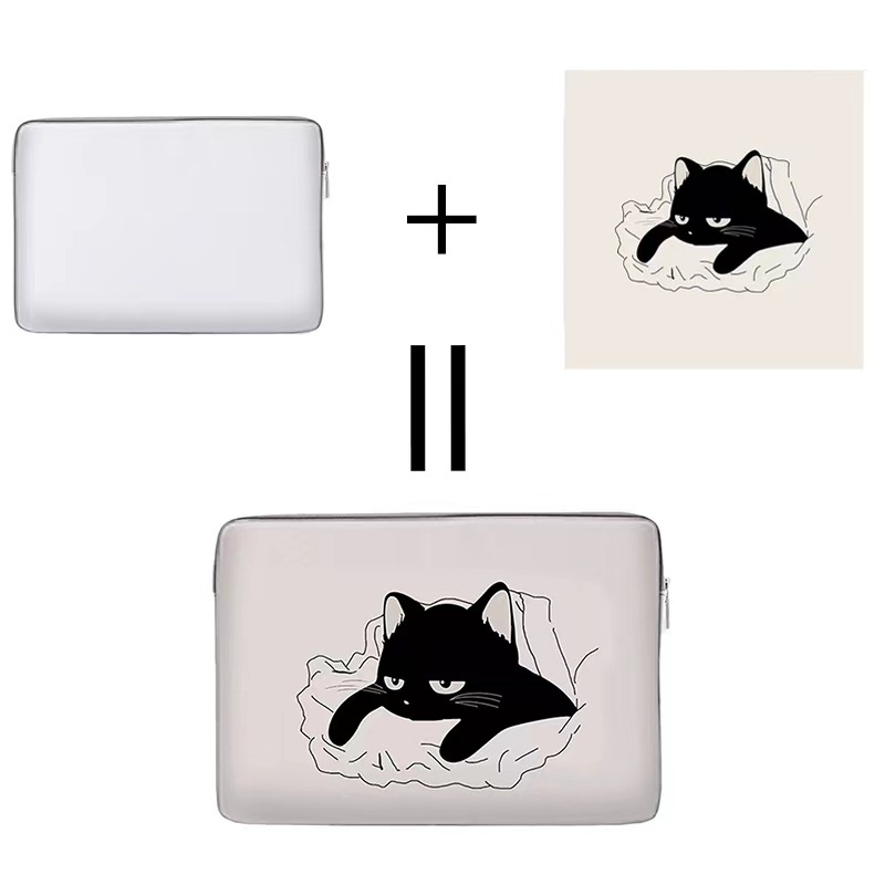 MONSTD nešiojamojo kompiuterio krepšys – minkšta audinio dėklas, 600D medžiaga, gyvūnų raštas, poliesterio įdai, kvėpuojantis ir dėvėjimą atsparus