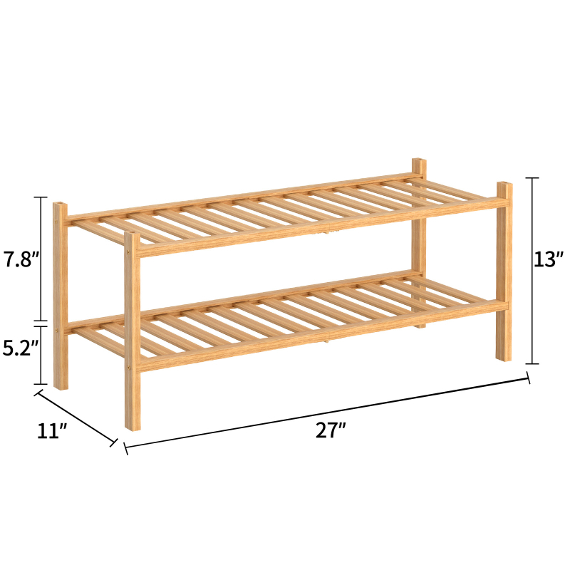 Πτυσσόμενο ράφι παπουτσιών από μπαμπού, 2–5 επιπέδων, στοιβαζόμενος αποθηκευτικός, εξοικονόμηση χώρου, μοντέρνος σχεδιασμός