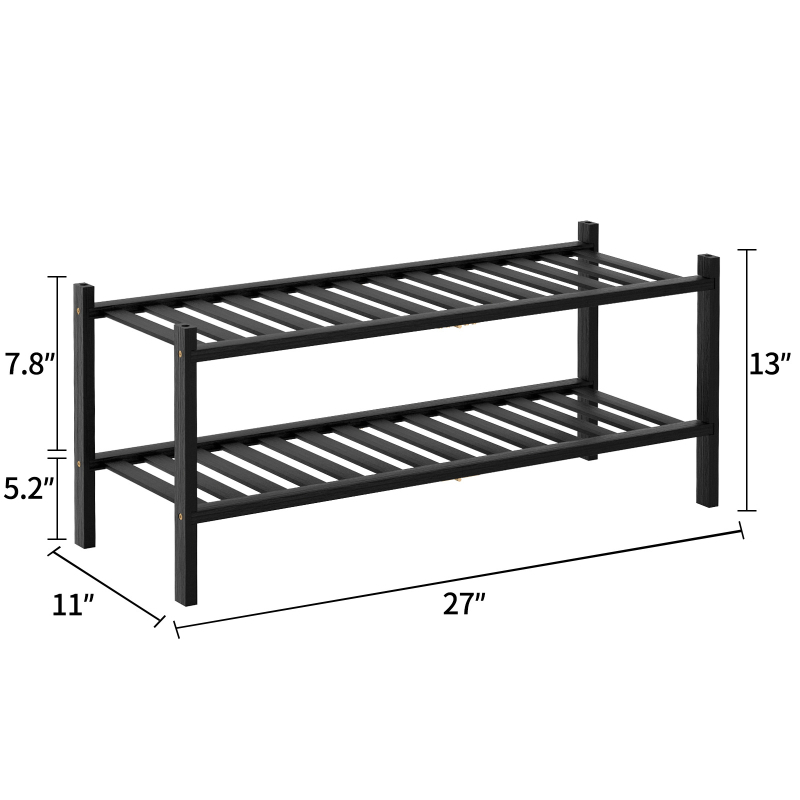 Πτυσσόμενο ράφι παπουτσιών από μπαμπού, 2–5 επιπέδων, στοιβαζόμενος αποθηκευτικός, εξοικονόμηση χώρου, μοντέρνος σχεδιασμός