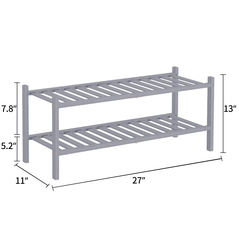 Πτυσσόμενο ράφι παπουτσιών από μπαμπού, 2–5 επιπέδων, στοιβαζόμενος αποθηκευτικός, εξοικονόμηση χώρου, μοντέρνος σχεδιασμός
