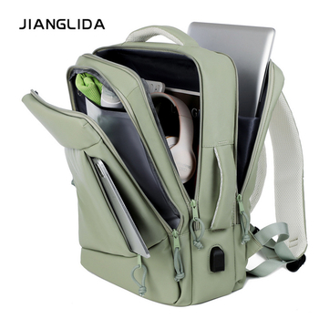 Nubuk bőr laptop hátizsák, vízálló, 36–55 literes kapacitás, üzleti utakhoz