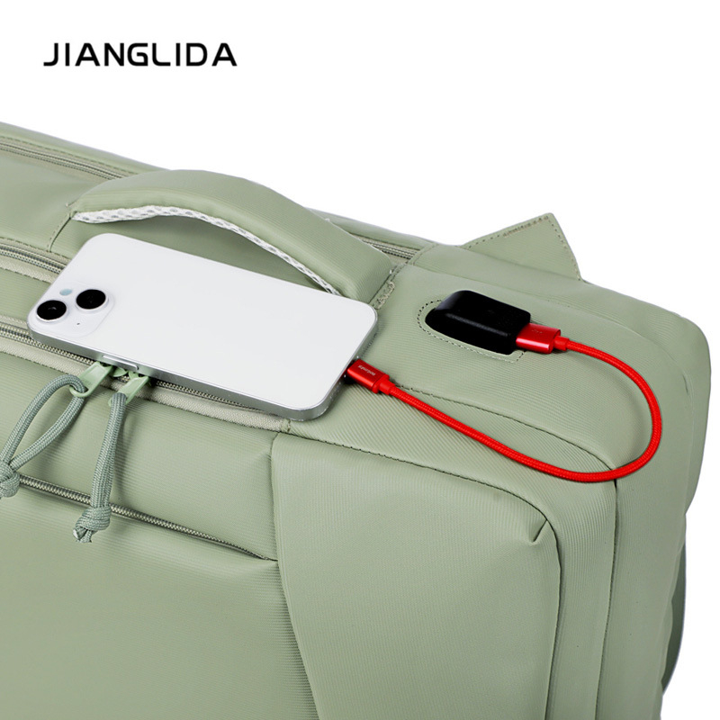 Nubuk bőr laptop hátizsák, vízálló, 36–55 literes kapacitás, üzleti utakhoz