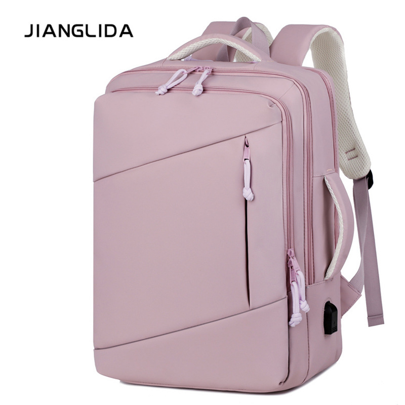 Nubuk bőr laptop hátizsák, vízálló, 36–55 literes kapacitás, üzleti utakhoz