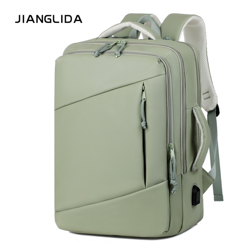 Nubuk bőr laptop hátizsák, vízálló, 36–55 literes kapacitás, üzleti utakhoz