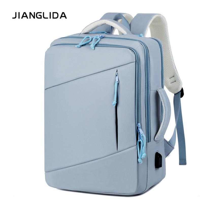 Nubuk bőr laptop hátizsák, vízálló, 36–55 literes kapacitás, üzleti utakhoz