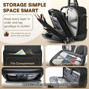 Χειραποσκευή επιχειρηματικού επιπέδου, ύφασμα Oxford, 20–35 L, ultra-light και ανθεκτικό