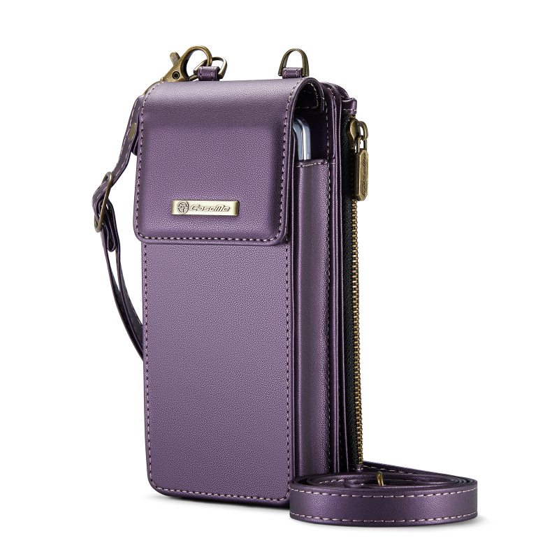 CaseMe Divfunkcionāla plecu soma Samsung Z Fold7, PU+TPU, roku darbs, kartes nodalījums, magnētiska aizvēršana