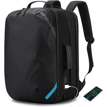 Rucsac pentru laptop cu încărcare USB, rezistent la apă (36–55 L, stofă Oxford, căptușeală poliesterică)