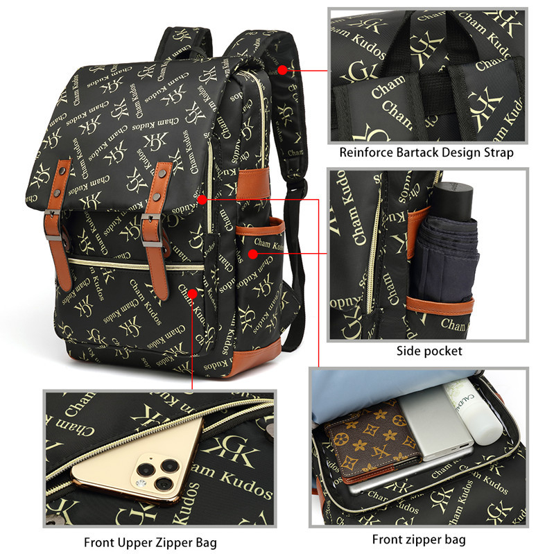 Rucsac pentru laptop, capacitate 36–55L, material Oxford, impermeabil și rezistent la uzură, bretele curbate pentru umeri, stil stradal cu imprimeu litere