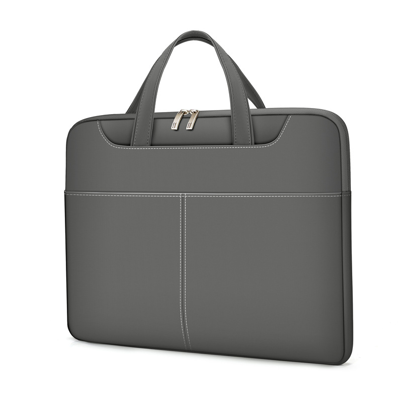 Ľahká taška na notebook z Oxfordu, nepremokavá, ultra ľahká, odolná voči opotrebeniu, podšívka z plyšu, jednofarebný dizajn