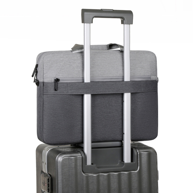 Мъжки делови портфейл за лаптоп - ултра лек, Oxford платно, Полиестрова подплата, Teplo, пролет 2024