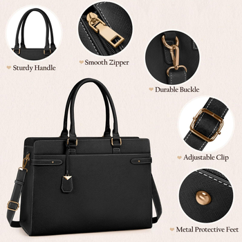 Prisitaikoma nešiojamojo kompiuterio dėžutė didelės talpos, įdėklas iPad, nešiojamas biuro krepšys, poliesteris, modelis 16845