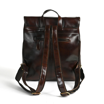 Unisex γνήσια δερμάτινη τσάντα πλάτης, με ανθεκτικό πρώτο στρώμα βοδινού δέρματος, στυλ κολλεγίου, βρετανικό ρετρό, χωρητικότητα κάτω από 20 λίτρα