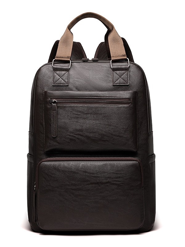 Férfi PU hátizsák üzleti utazásokhoz, 36–55L kapacitás, terheléscsökkentés, görbült vállpántok